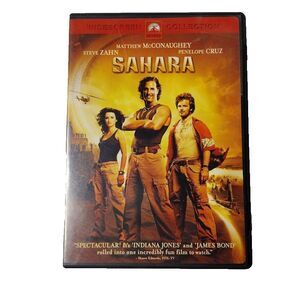 Sahara Action Adventure DVD Movie 2005 PG 13 Matthew McConnaughey Penelope Cruz